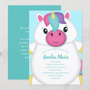Unicorn Birthday Party Invitation