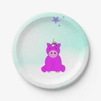 Unicorn Birthday Party Paper Plate