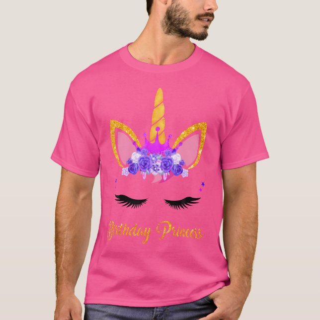 Unicorn Birthday Princess Shirt Unicorn Girl Birth (Front)