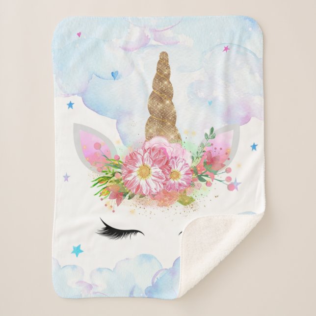 Unicorn Blanket - Sherpa (Front)