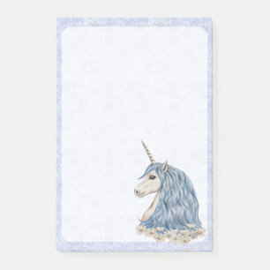 Unicorn Blue Hair Post-it Notes
