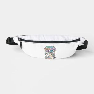 Unicorn Boba Unicorn Club Kawaii Typography Design Bum Bags