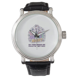 Unicorn Boogie Night Bold Typography Graphic Tee D Watch