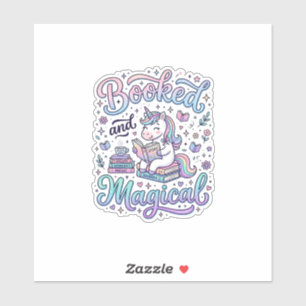 Unicorn Booked and Magical Gift Idea Typography De