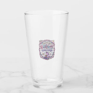 Unicorn Booktrovert Unicorn Playful Cute Gift Desi Glass