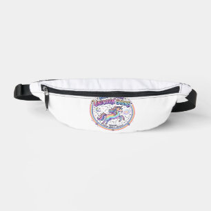 Unicorn Born Under Unicorn Stars Funny Print on De Bum Bags