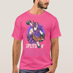 Unicorn Bowling Team Splits N Giggles T T-Shirt