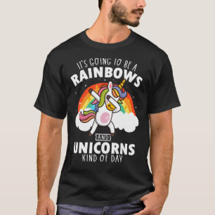 Unicorn Boys Girls Men Women Costume Rainbow T-Shirt