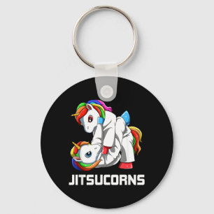 Unicorn Brazilian Jiu Jitsu and Judo 1 Key Ring