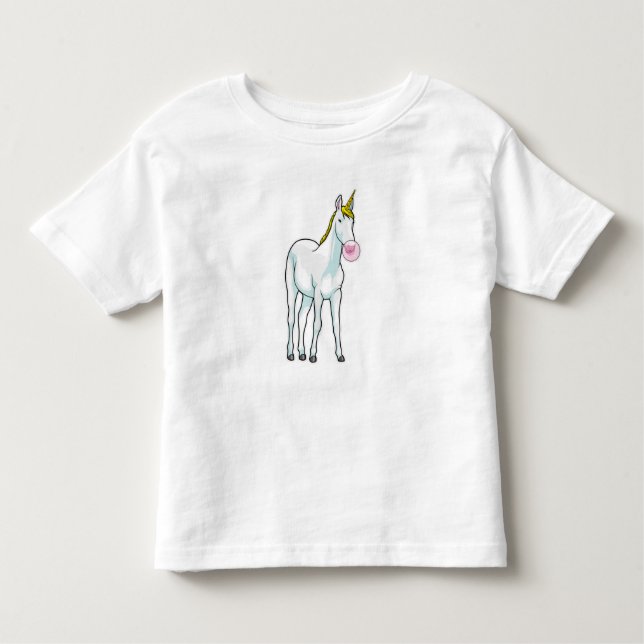 Unicorn Bubble gum Toddler T-Shirt (Front)