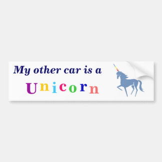 Unicorn bumper sticker