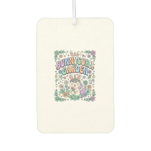 Unicorn Bunnycorn Garden Kawaii Typography Design_ Car Air Freshener