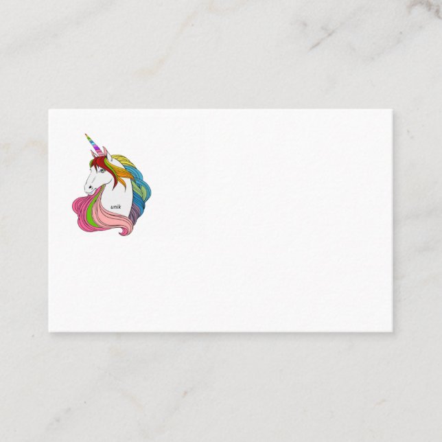 Unicorn Business Card (Front)