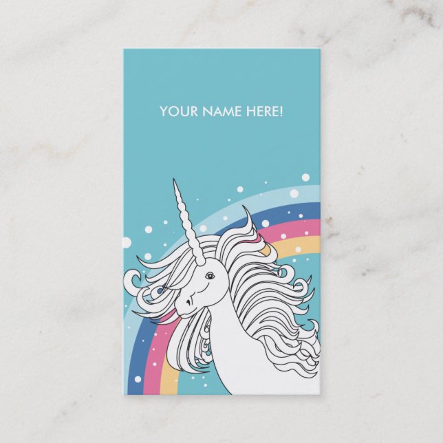 UNICORN BUSINESS CARD BLUE (Front)