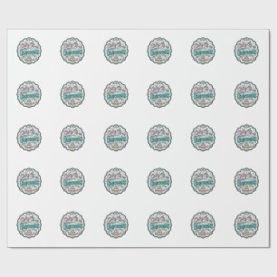 Unicorn Cake Confetti Unicorns POD Ready POD Artwo Wrapping Paper