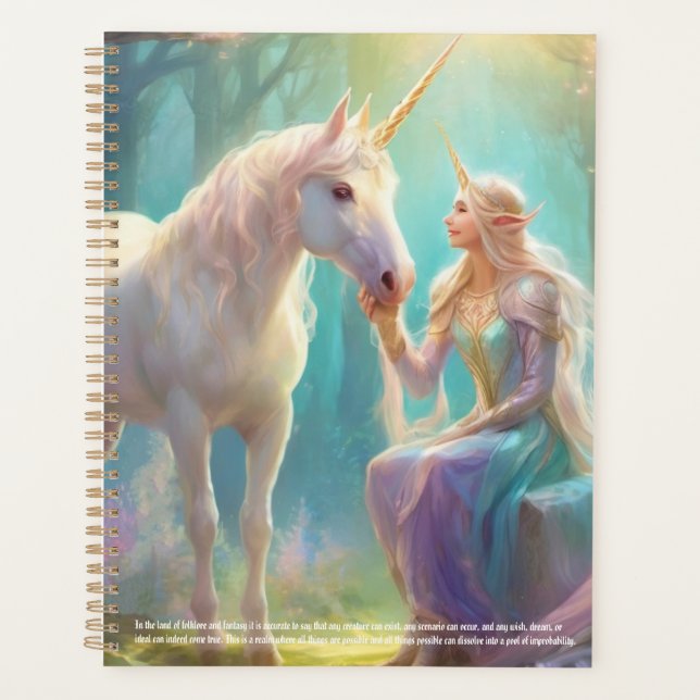 Unicorn Calendar Planner (Front)