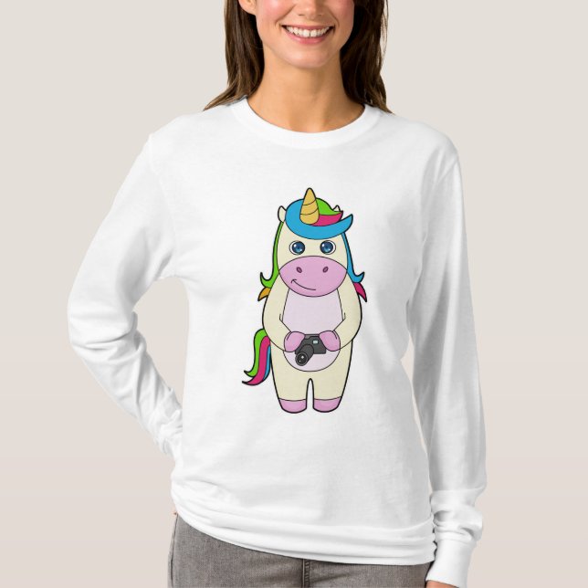 Unicorn Camera T-Shirt (Front)