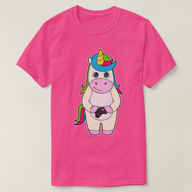 Unicorn Camera T-Shirt (Design Front)
