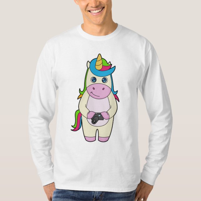 Unicorn Camera T-Shirt (Front)