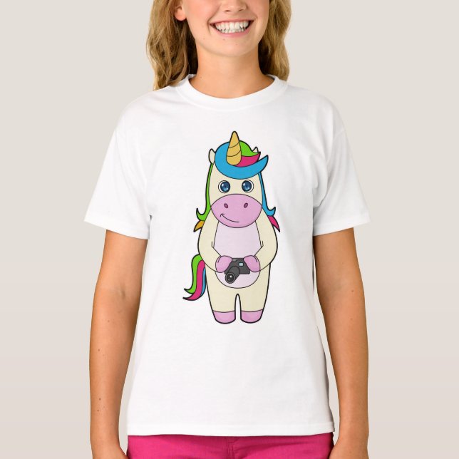 Unicorn Camera T-Shirt (Front)