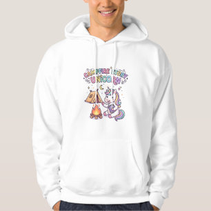 Unicorn Campfire Story Unicorn Charming POD Artwor Hoodie