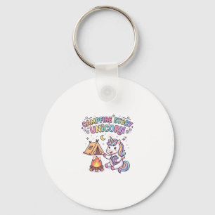 Unicorn Campfire Story Unicorn Charming POD Artwor Key Ring