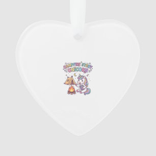 Unicorn Campfire Story Unicorn Charming POD Artwor Ornament