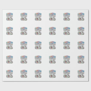 Unicorn Camping with Unicorns Kawaii Sticker and S Wrapping Paper