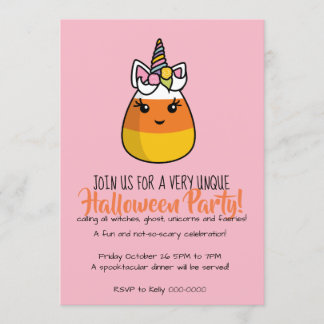 Unicorn Candy Corn Invitation ~ the Unicandycorn!