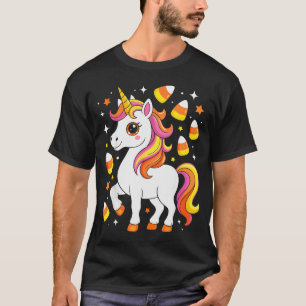 Unicorn Candy Corn Shirt Men Women Kids Halloween 