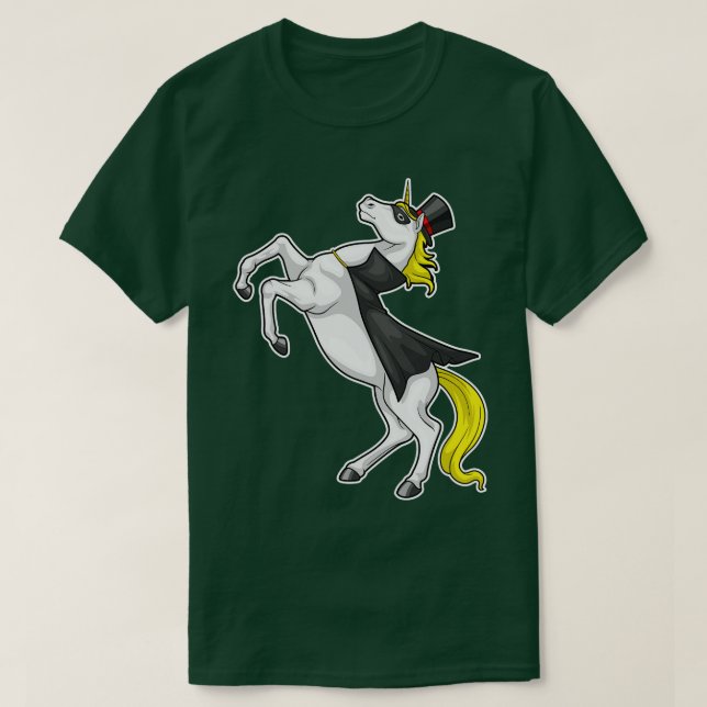 Unicorn Cape Cylinder T-Shirt (Design Front)