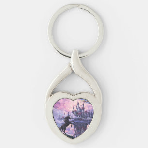 Unicorn Castle Key Ring