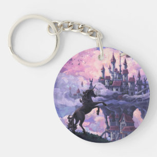 Unicorn Castle Key Ring