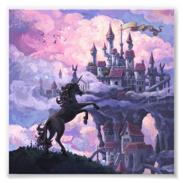 Unicorn Castle Photo Print (Front)