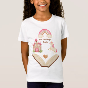 Unicorn Castle Rainbow Girl Shirt Fairy Tale