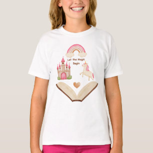Unicorn Castle Rainbow Girl Shirt   Fairy Tale