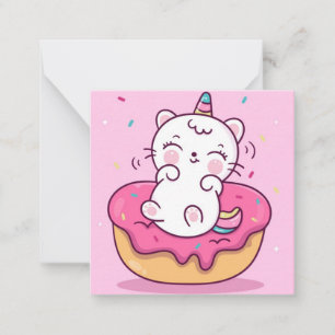 Unicorn Cat Card