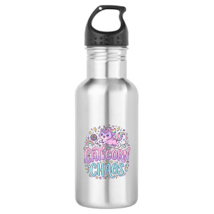 Unicorn Caticorn Chaos Cute Pastel Product Graphic 532 Ml Water Bottle