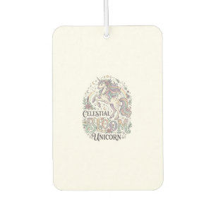 Unicorn Celestial Bloom Unicorn Premium Vector Typ Car Air Freshener