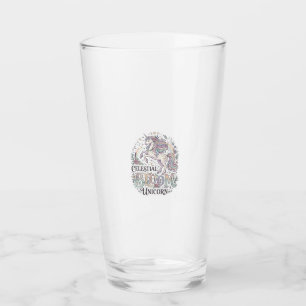 Unicorn Celestial Bloom Unicorn Premium Vector Typ Glass