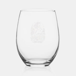Unicorn Celestial Bloom Unicorn Premium Vector Typ Stemless Wine Glass