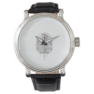 Unicorn Celestial Bloom Unicorn Premium Vector Typ Watch