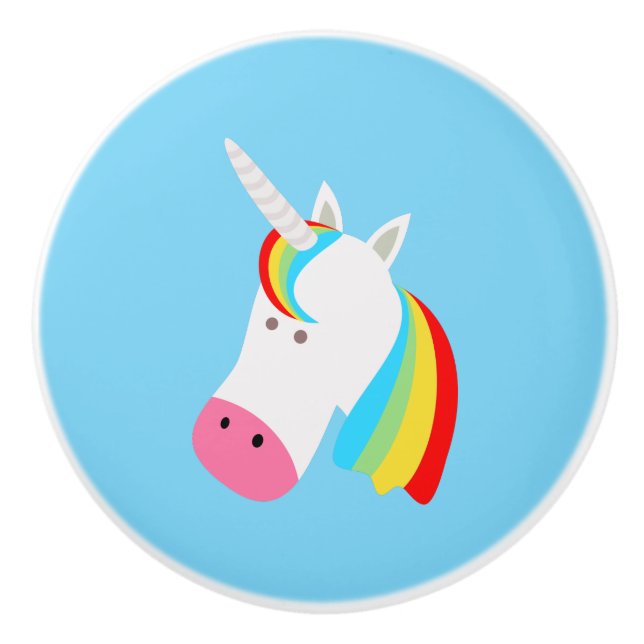 Unicorn Ceramic Knob (Front)
