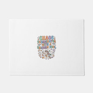 Unicorn Chaos Coordinator with a Unicorn Soul Kawa Doormat