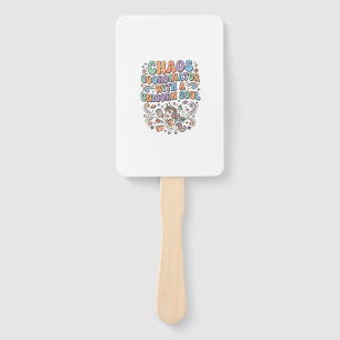 Unicorn Chaos Coordinator with a Unicorn Soul Kawa Hand Fan