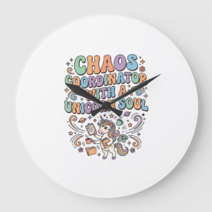 Unicorn Chaos Coordinator with a Unicorn Soul Kawa Large Clock