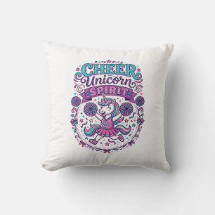 Unicorn Cheer Unicorn Spirit Colourful POD Artwork Cushion