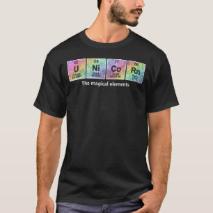 Unicorn Chemistry Tie Dye The Magical Elements Vin T-Shirt