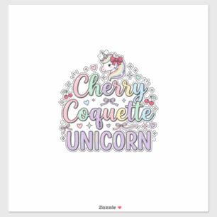 Unicorn Cherry Coquette Unicorn Original Zazzle De