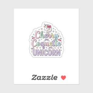 Unicorn Cherry Coquette Unicorn Original Zazzle De